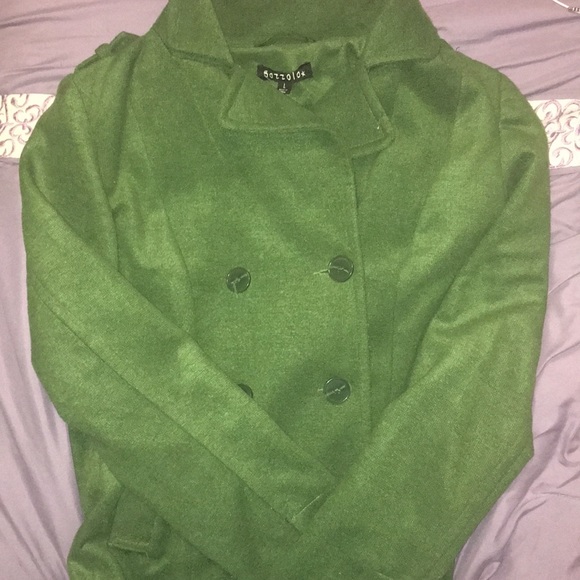 Green Lightweight Peacoat - Picture 1 of 6